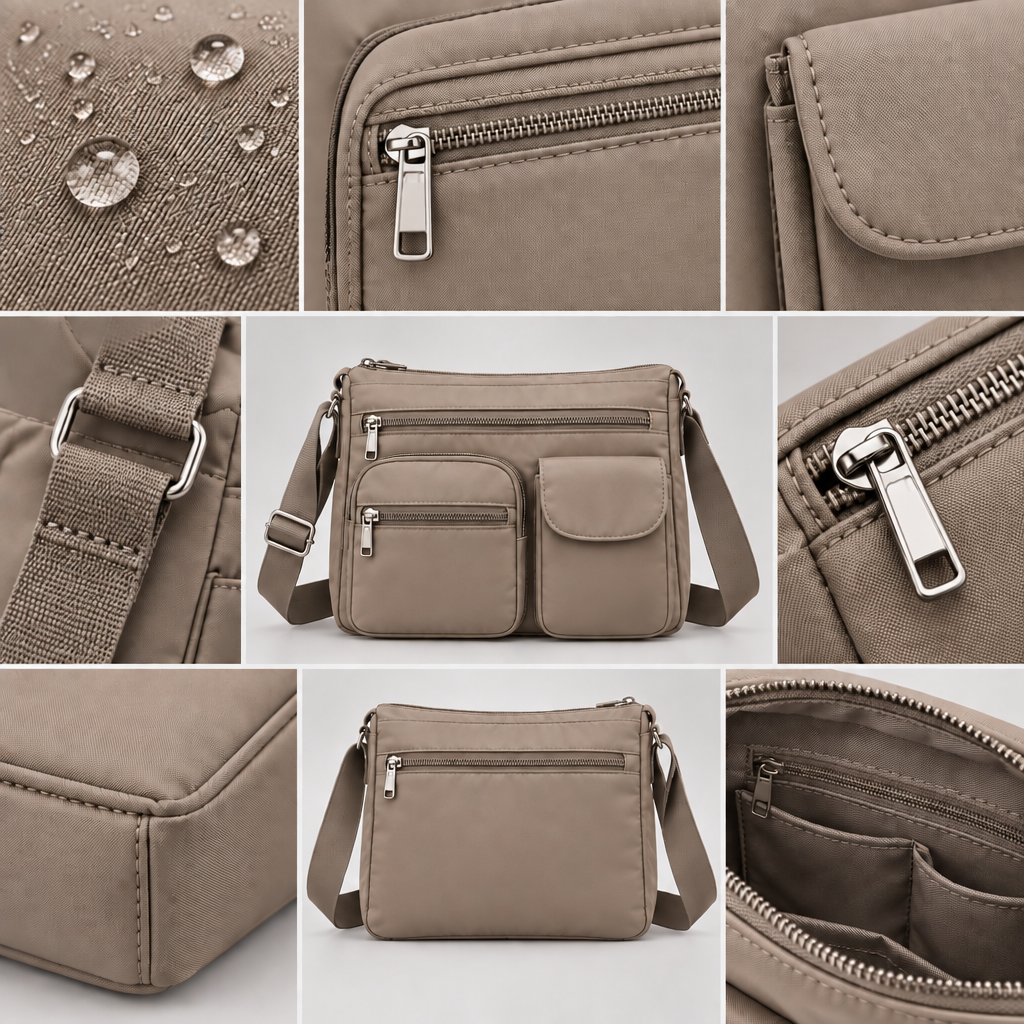 Vorqenal™ Multi-Pocket Travel Crossbody Bag image 6