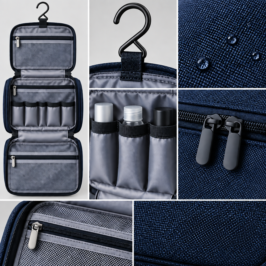 Vorqenal™ Multi-Layer Travel Wash Bag image 3