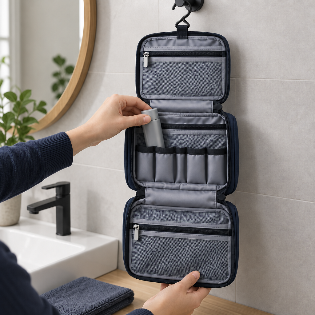 Vorqenal™ Multi-Layer Travel Wash Bag image 4