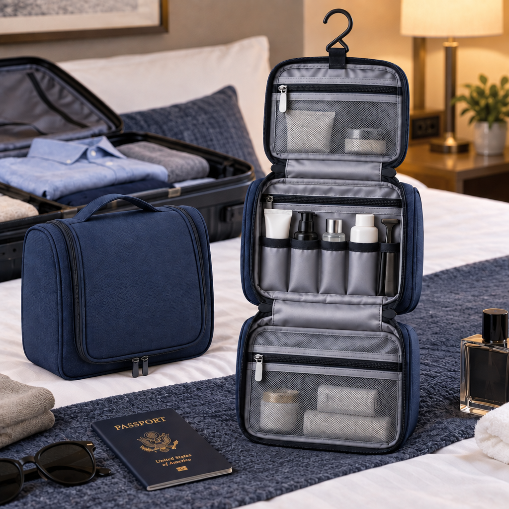 Vorqenal™ Multi-Layer Travel Wash Bag image 5