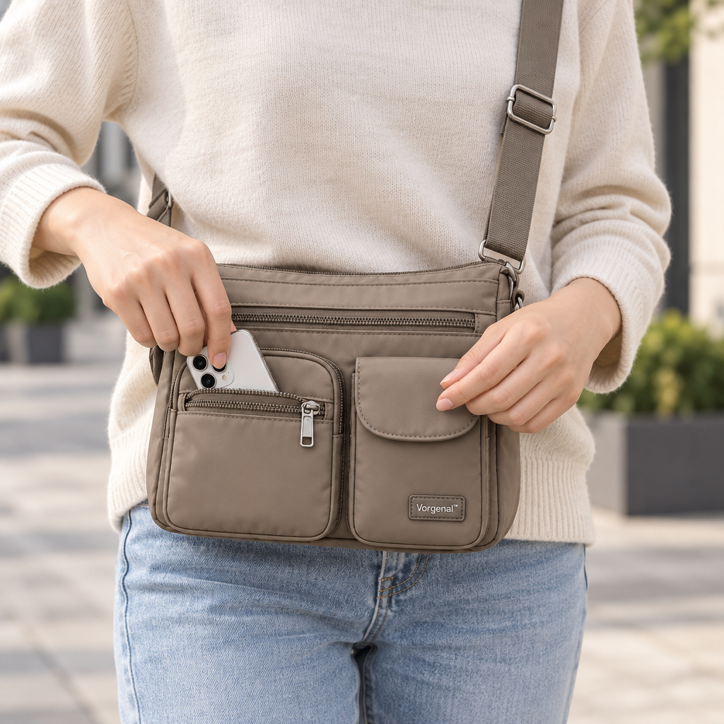 Vorqenal™ Multi-Pocket Travel Crossbody Bag main image 04