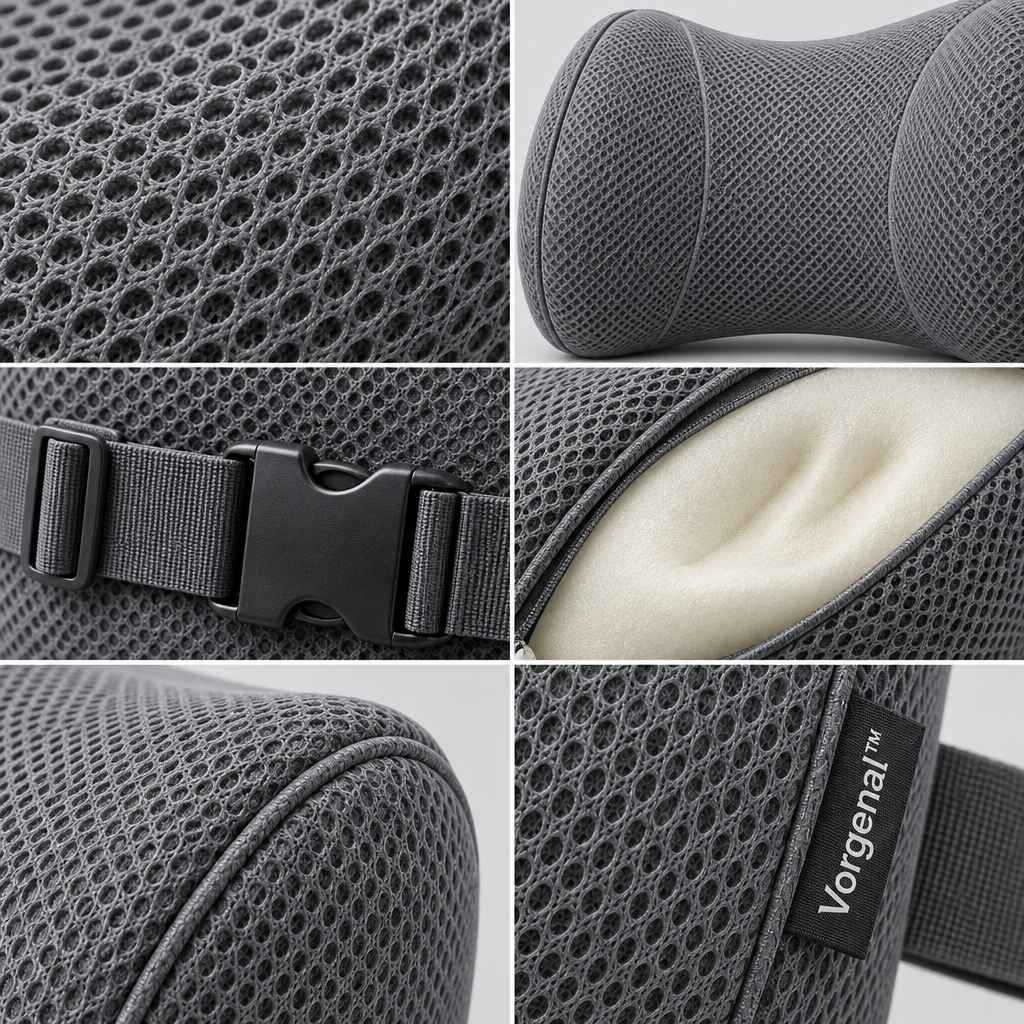 Vorqenal™ Adjustable Travel Lumbar Cushion main image 03