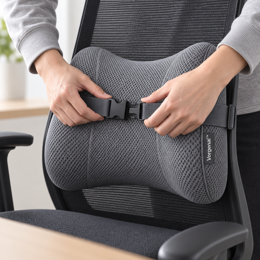 Vorqenal™ Adjustable Travel Lumbar Cushion main image 04