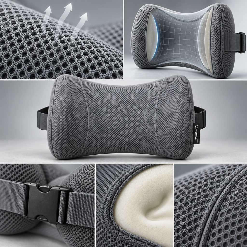 Vorqenal™ Adjustable Travel Lumbar Cushion main image 06
