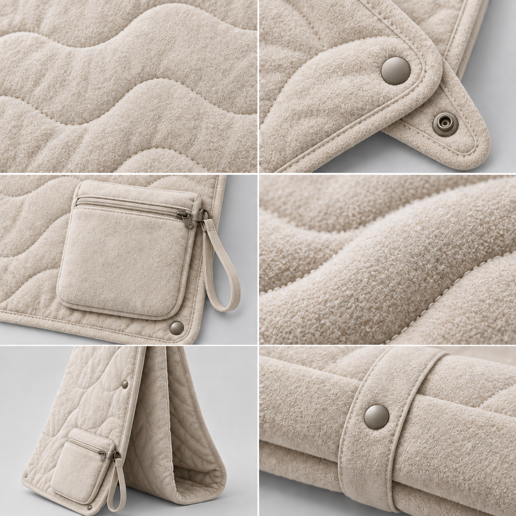 Vorqenal™ Portable Foldable Travel Blanket image 3