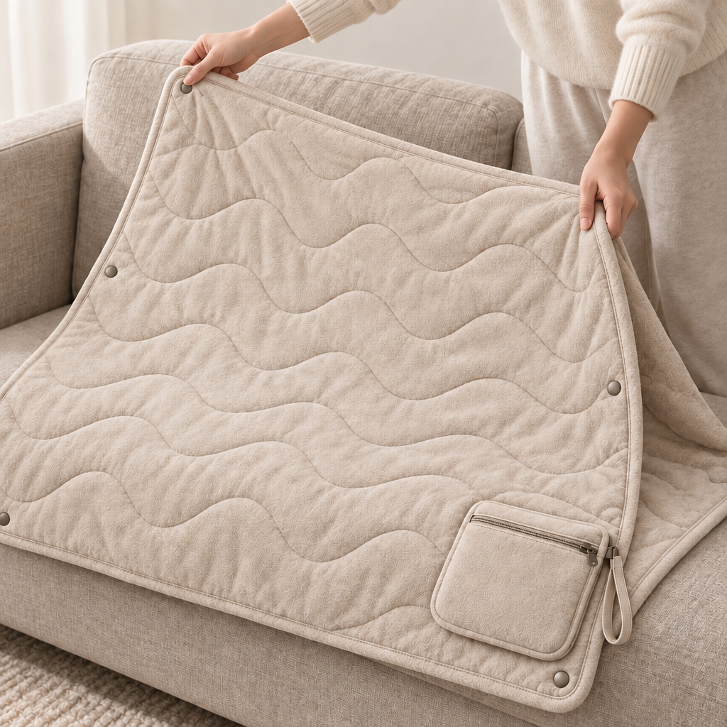 Vorqenal™ Portable Foldable Travel Blanket image 4