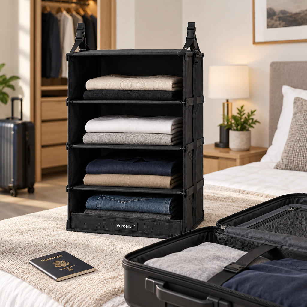 Vorqenal™ Foldable Luggage Organizer Shelf main image 02